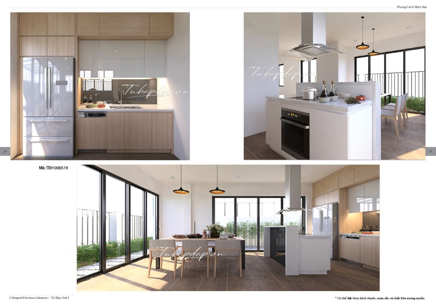 Mẫu thiết kế phòng bếp biệt thự hiện đại